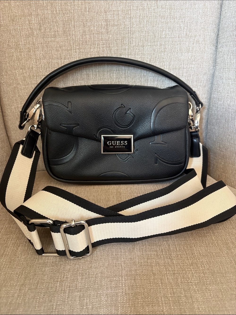 Guess Jarson Crossbody Flap Monogram Purse